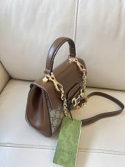 Gucci 1955 Horsebit Shoulder Bag Old Flower Brown Size 22 cm - 6