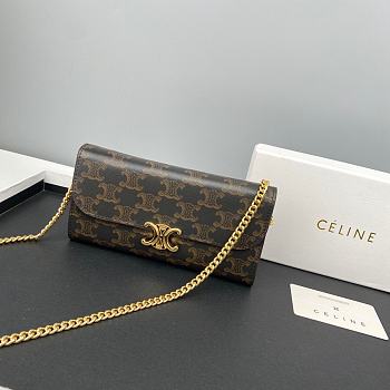 Celine Shoulder Bag Black Size 19 x 10.5 x 3.5 cm