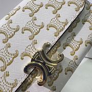 Celine Chain Bag White Writing Size 19 x 10.5 x 3.5 cm - 3