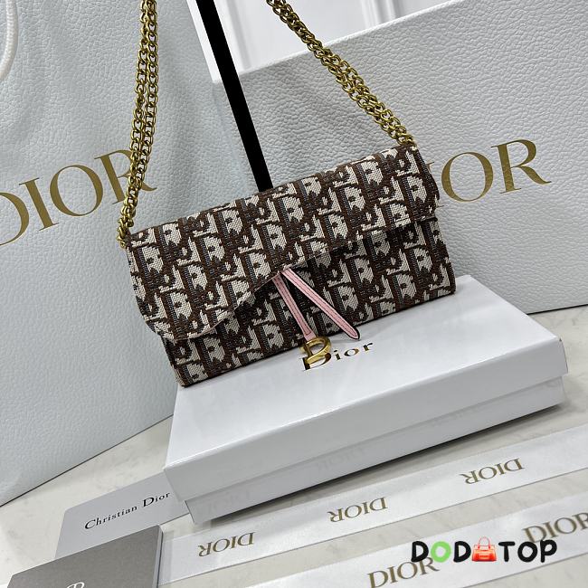Dior Woc Chain Bag Brown Size 19 x 10.5 x 3.5 cm - 1