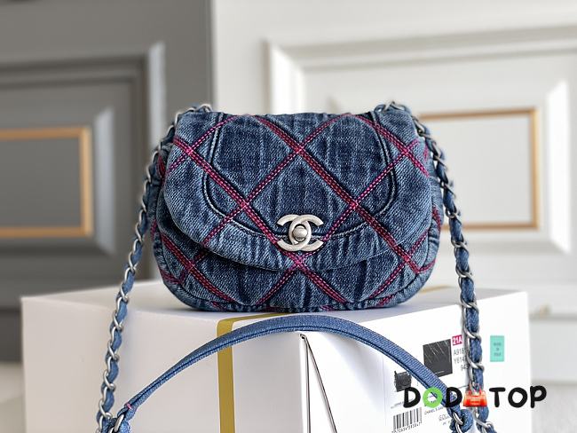 Chanel Shoulder Bag Denim Size 9.5 x 15 x 4.5 cm - 1