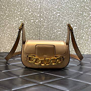 Valentino Vlogo Chain Small Calfskin Shoulder Bag Size 20 x 12 x 6 cm - 1