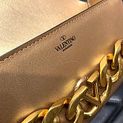 Valentino Vlogo Chain Small Calfskin Shoulder Bag Size 20 x 12 x 6 cm - 5