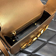 Valentino Vlogo Chain Small Calfskin Shoulder Bag Size 20 x 12 x 6 cm - 3