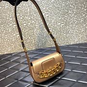 Valentino Vlogo Chain Small Calfskin Shoulder Bag Size 20 x 12 x 6 cm - 2
