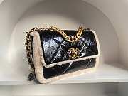Chanel 19 Shearling Lambskin Black Flap Bag Size 26 cm - 6