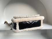 Chanel 19 Shearling Lambskin Black Flap Bag Size 26 cm - 5