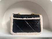 Chanel 19 Shearling Lambskin Black Flap Bag Size 26 cm - 3