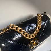Chanel 19 Shearling Lambskin Black Flap Bag Size 26 cm - 2