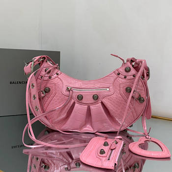 Balenciaga Women's Le Cagole Small Shoulder Bag Pink Size 33 x 16 x 8 cm