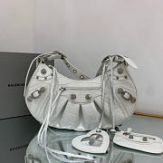 Balenciaga Women's Le Cagole Small Shoulder Bag White Size 33 x 16 x 8 cm - 1