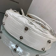 Balenciaga Women's Le Cagole Small Shoulder Bag White Size 33 x 16 x 8 cm - 6