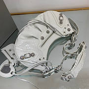 Balenciaga Women's Le Cagole Small Shoulder Bag White Size 33 x 16 x 8 cm - 2