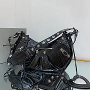 Balenciaga Women's Le Cagole Small Shoulder Bag Black Size 33 x 16 x 8 cm - 5