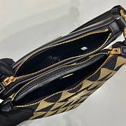Prada Symbole Leather And Fabric Mini Bag Size 16 x 13 x 26 cm - 4