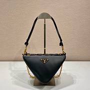 Prada Symbole Leather And Fabric Mini Bag Size 16 x 13 x 26 cm - 3
