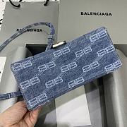 Balenciaga Hourglass Bag Denim Size 23 x 10 x 14 cm - 3