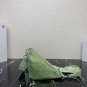 Prada Diamond Triangle Bag Green Size 26 x 14 x 12 cm - 3