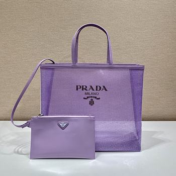 Prada Tote Purple Bag Size 36 x 30 x 10 cm