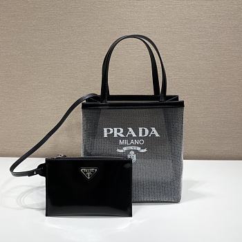 Prada Tote Black Bag Size 20 x 22 x 8 cm