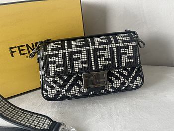 Fendi Baguette Woven Raffia Bag Size 27 x 6 x 15 cm