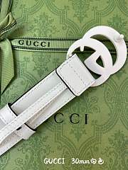 Gucci Belt Beige/White 3.0 cm - 2