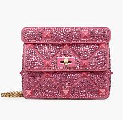 Valentino Garavani Roman Stud Bag Pink Limited Size 16 x 25 x 10 cm - 1