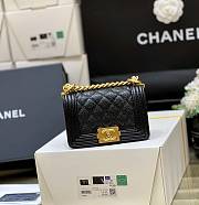 Chanel Boy Bag Mini Black Caviar Size 15 x 10 x 6 cm - 1