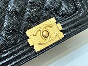 Chanel Boy Bag Mini Black Caviar Size 15 x 10 x 6 cm - 2