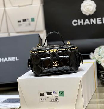 Chanel 22K Vanity Case Black Bag Size 10 x 17 x 8.5 cm