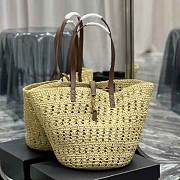 YSL Women Panier Medium Bag in Crochet Raffia Size 48 x 30 x 26 cm - 1