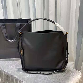 YSL Women Tag Hobo Bag Black Size 40 x 35 x 9 cm