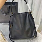 YSL Women Tag Hobo Bag Black Size 40 x 35 x 9 cm - 2