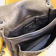 YSL Women Niki Medium Vintage Leather All Over Studs Size 27.5 x 20 x 8 cm - 5