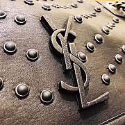 YSL Women Niki Medium Vintage Leather All Over Studs Size 27.5 x 20 x 8 cm - 6