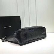 YSL Women Large Niki Shopping Bag Crinkled Quilted Black Size 34.5 x 28 x 11 cm - 3