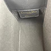 Dior Small Diorcaro Bag Black and White Smooth Calfskin Size 23 x 15 x 8 cm - 2