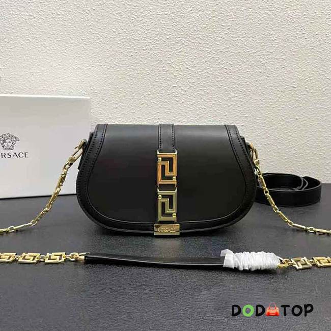 Versace Women Greca Goddess Shoulder Bag-Black Size 24 x 4.5 x 15 cm - 1