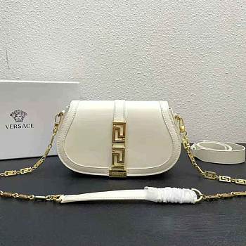 Versace Women Greca Goddess Shoulder Bag-White Size 24 x 4.5 x 15 cm