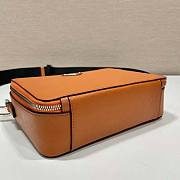 Prada Men Brique Saffiano Leather Bag-Orange Size 16 x 6 x 22 cm - 2