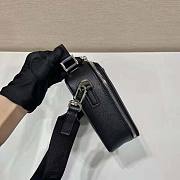 Prada Men Brique Saffiano Leather Bag-Black Size 16 x 6 x 22 cm - 4