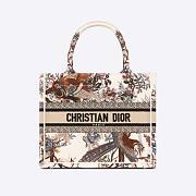 Dior Small Dior Book Tote Ecru Multicolor Size 26.5 x 21 x 14 cm - 4