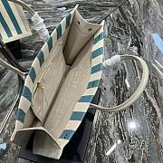 YSL Rive Gauche Tote Bag in Striped Canvas Size 48 x 36 x 16 cm - 2