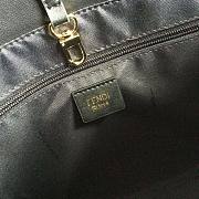 Fendi Women Shopping Logo Leather Shopper-Black Size 33 x 28 x 14 cm - 4