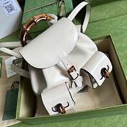 Gucci Bamboo Mini Backpack in White Size 22 x 22 x 7 cm - 6