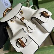 Gucci Bamboo Mini Backpack in White Size 22 x 22 x 7 cm - 4