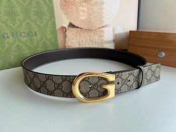 Gucci Belt in Gold/Silver 4.0 cm