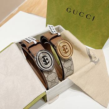 Gucci Belt in Gold/Silver 3.0 cm