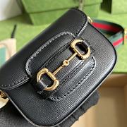 Gucci Horsebit 1955 Shoulder Strap Black Size 12 x 9 x 4 cm - 4