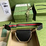 Gucci Horsebit 1955 Shoulder Strap Black Size 12 x 9 x 4 cm - 2